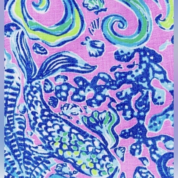 🦩🌴🦩👚Leanne Off-The-Shoulder Linen Top in Lilac Rose We Mermaid👚🦩🌴🦩 - Picture 11 of 11